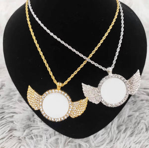 Angel Wing Sublimation Necklace