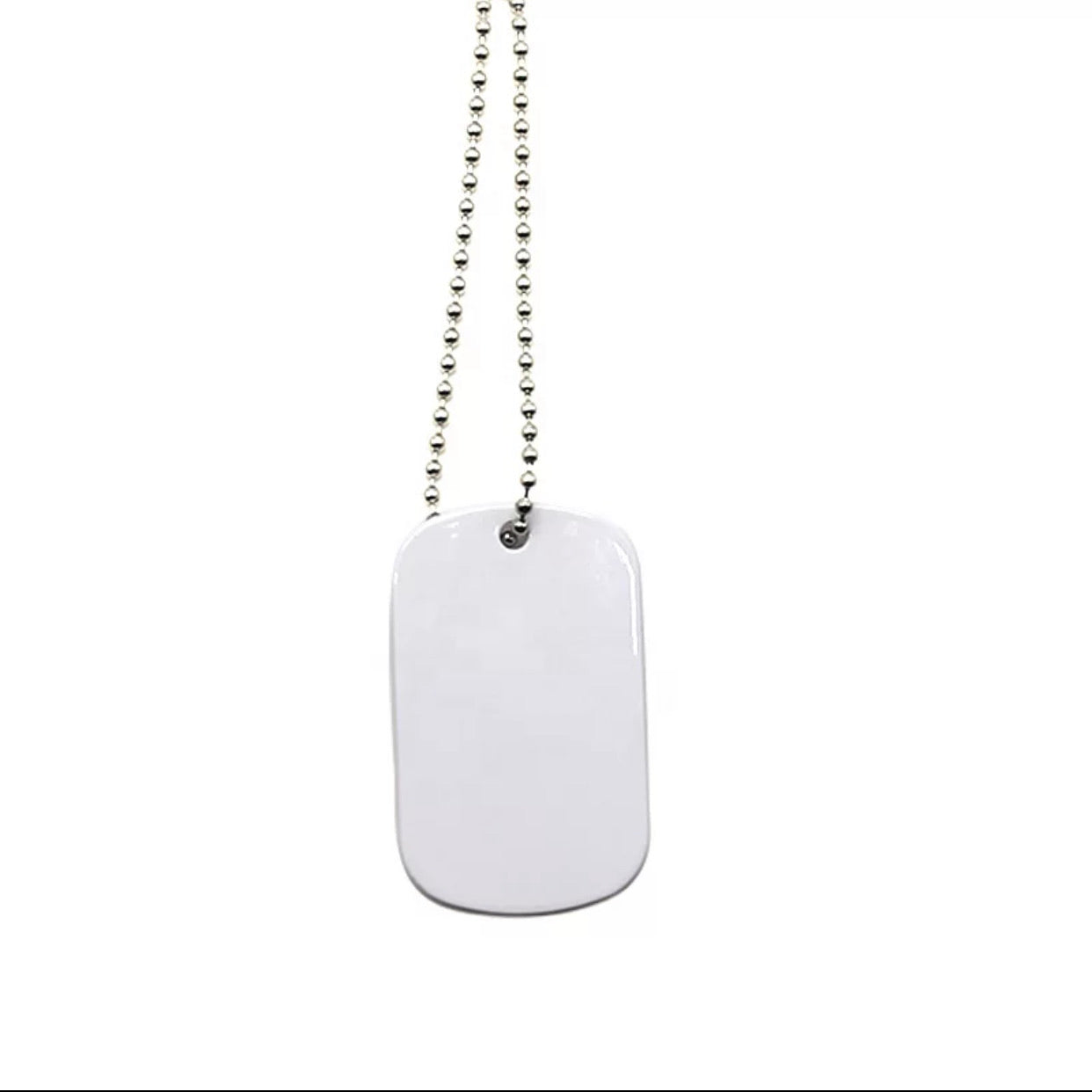 Stainless Steel Dog Tag Double Sided Necklace